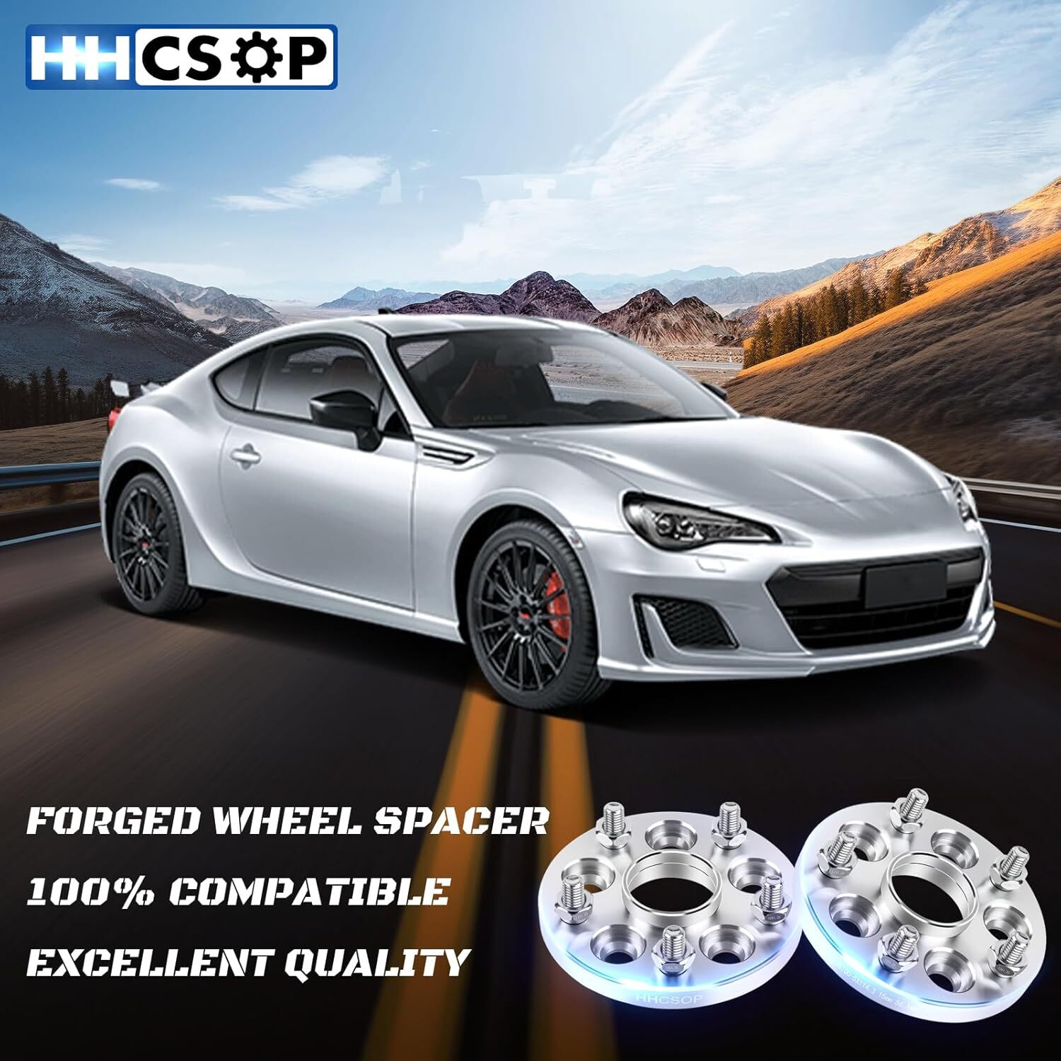5×100 to 5×114.3 Forged Wheel Spacer 15mm for Subaru Impreza BRZ Baja Forester
