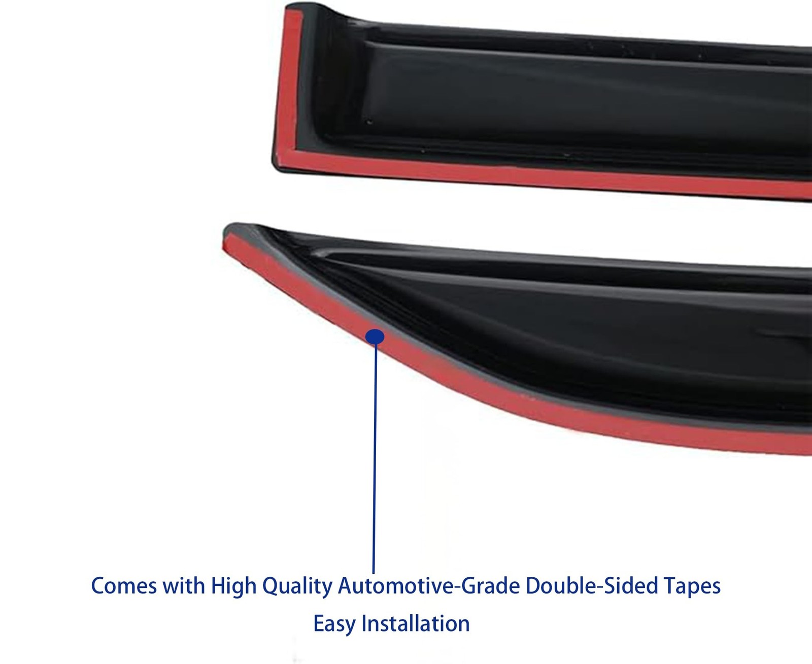 Window Visors Rain Guards fits 2014-2021 Cherokee, Out-Channel Window Wind De…