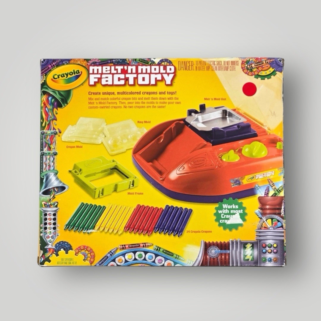BRAND NEW CRAYOLA’S MELT ‘N MOLD FACTORY – TRANSFORM CRAYONS INTO COLORFUL ITEMS