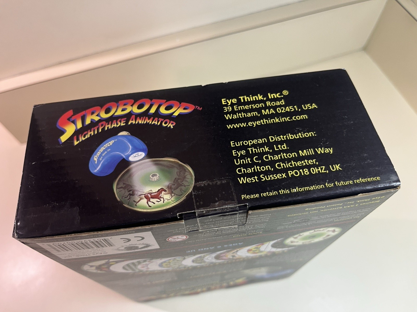 Open Box- Strobotop Lightphase Animator Sensory Toy Eye Think, Batteries, Tested