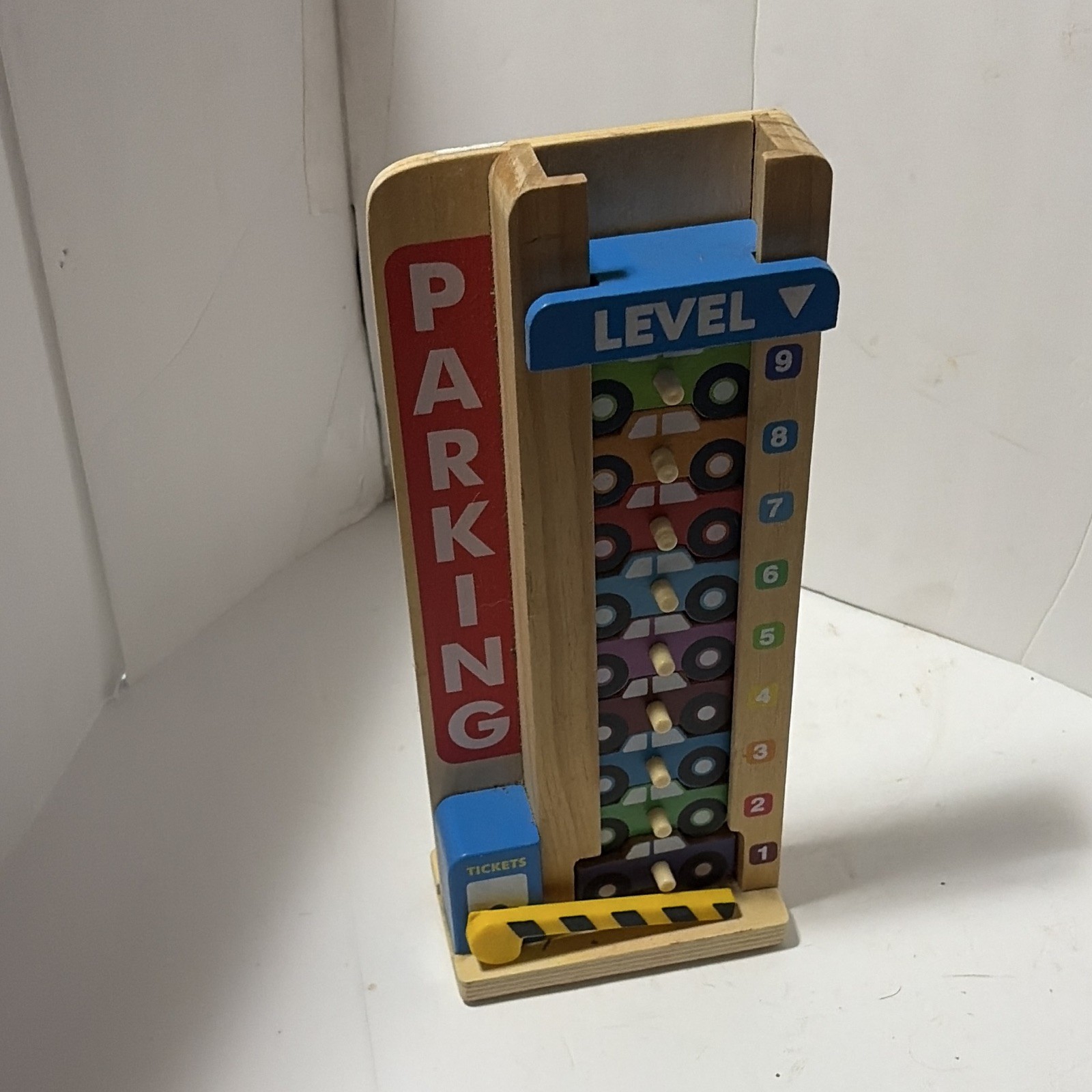Melissa & Doug Stack & Count Parking Garage Counting Toy Ages 3+ #5182