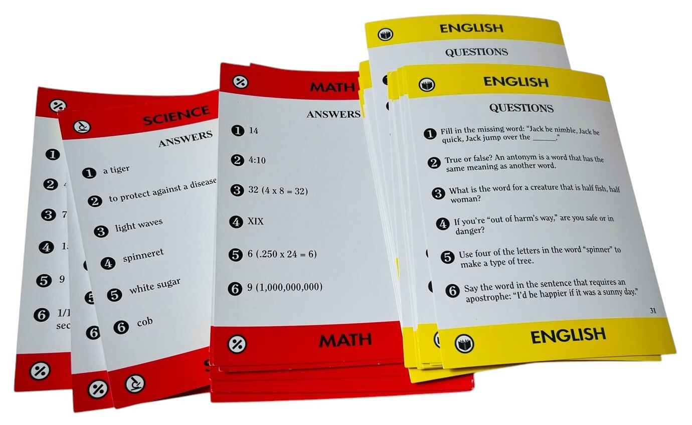 BRAIN QUEST GAME UNIVERSITY GAMES (AGES 6-12) & NEW SET SMART CARDS (AGES 9-10)