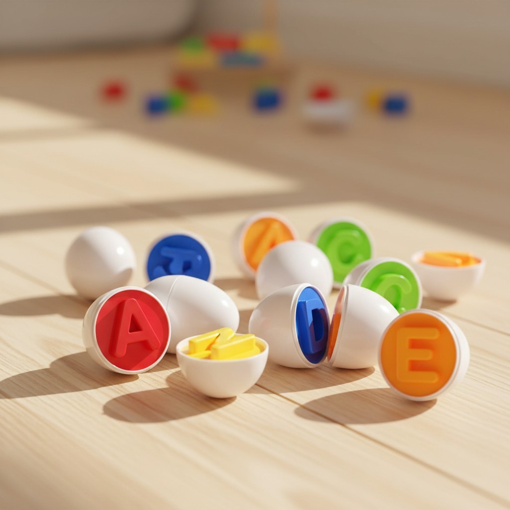 Colorful 26PCS ABC Matching Eggs – Fine Motor Skills & Cognitive Fun for Kids