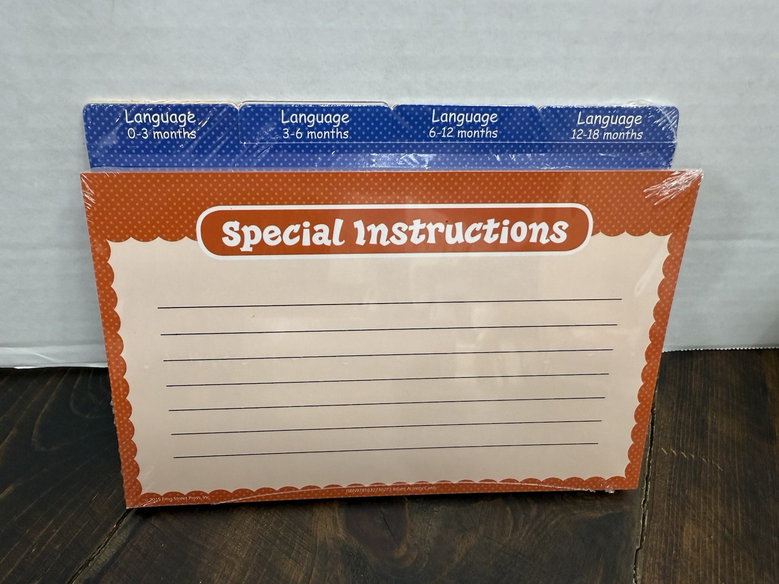 Frog Street Infant Photo Activity Cards Set 0-18 Months Home School Curriculum