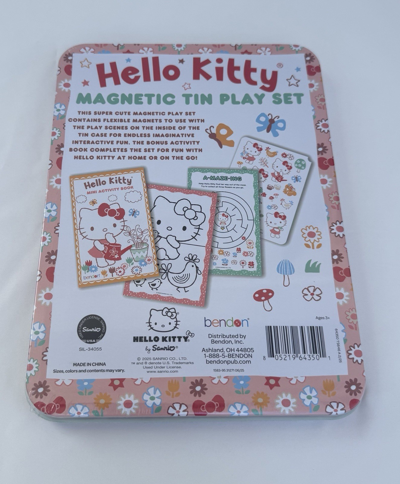 💖✨ NWT Hello Kitty Magnetic Tin Play Scene Kit – Travel Imaginative Play Set!