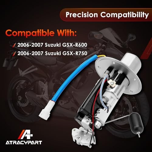 Fuel Pump Assembly 3 Pin, Compatible With 2006-2007 Suzuki GSXR-600, GSXR-750,