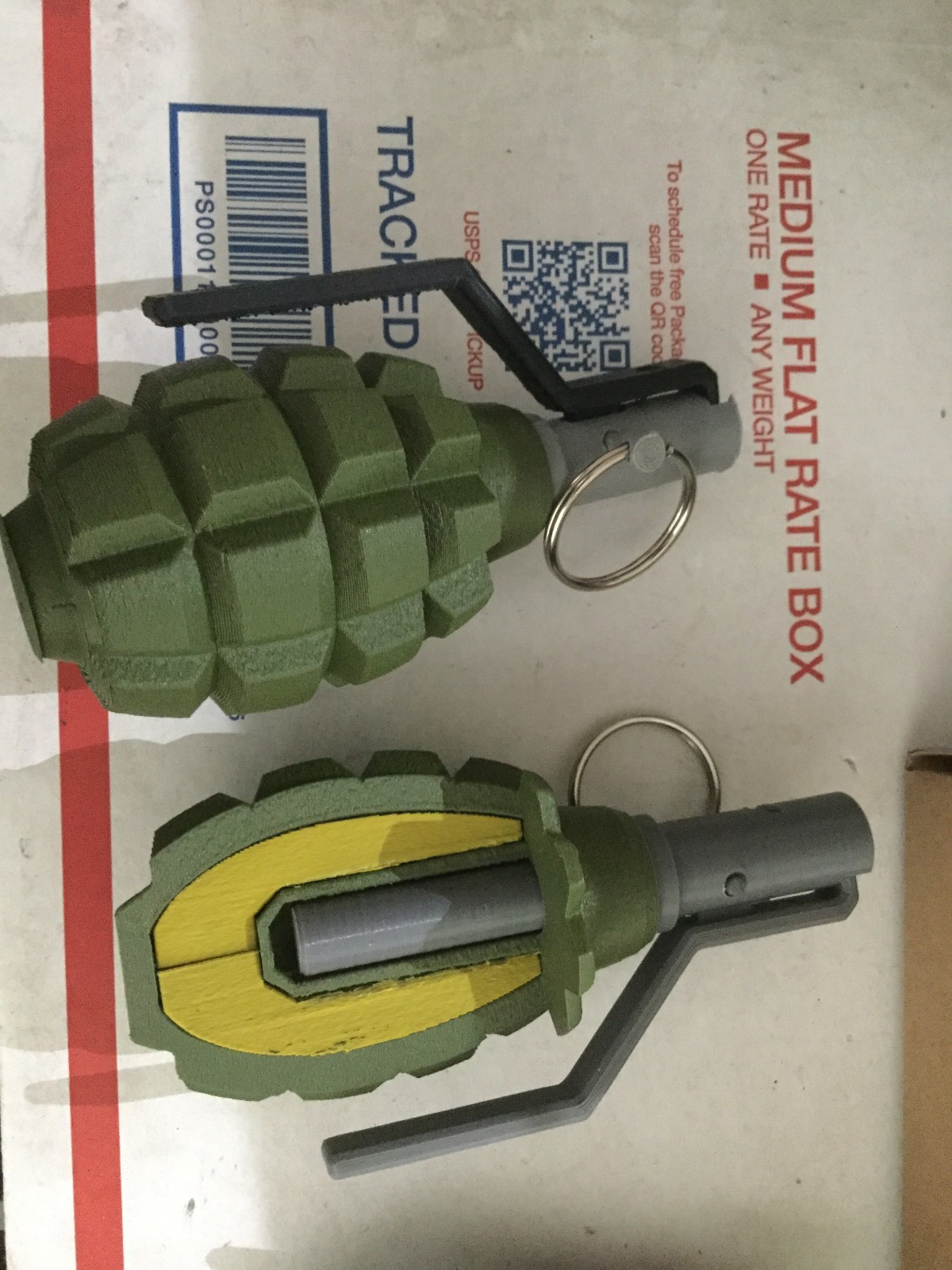 FAKE Soviet Russian Grenade Collection Accurate Size Plastic Replica cutaway