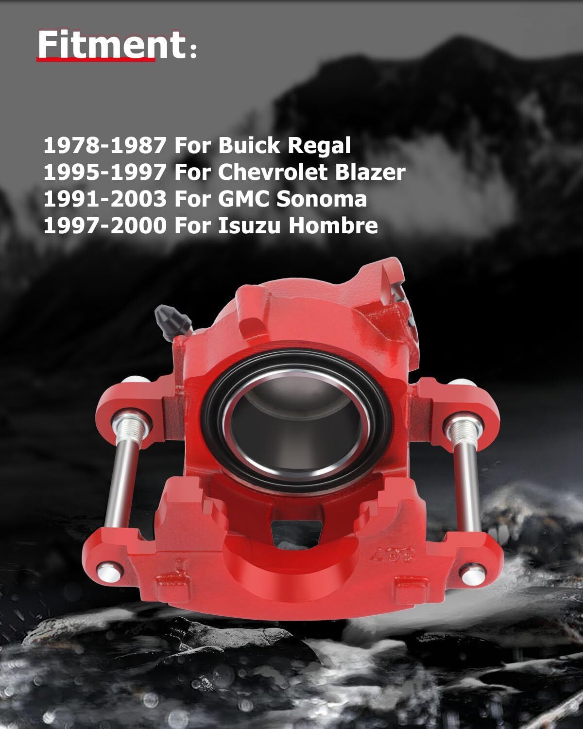 cciyu Front Right Brake Caliper Without Bracket 18-4071 For Buick 1978-1987 For
