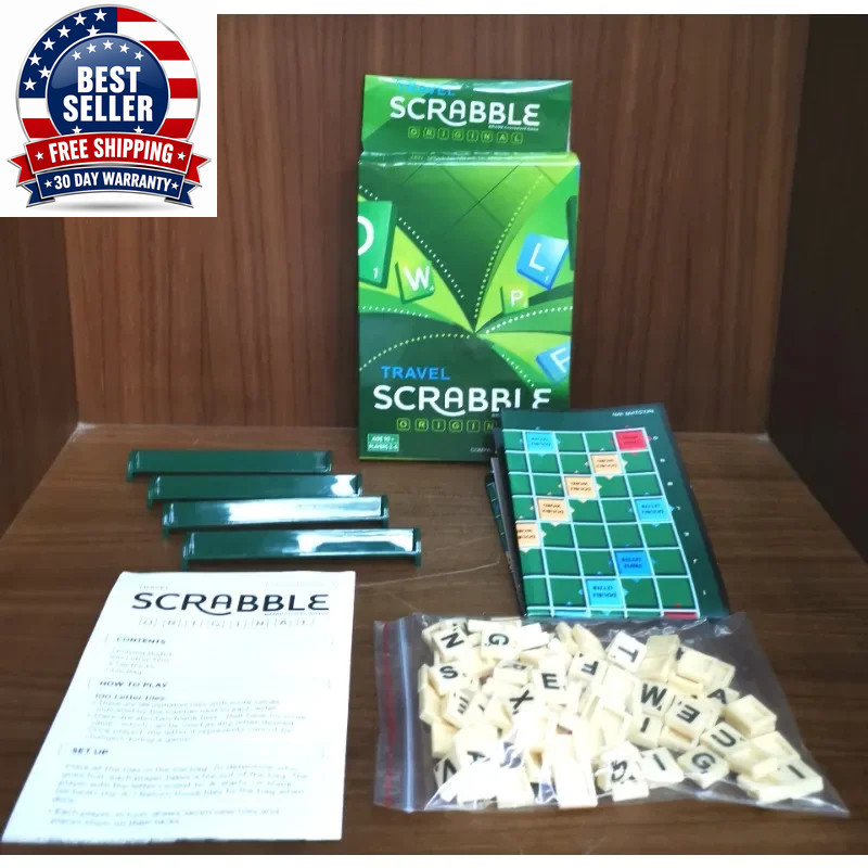 2-4 People English Spelling Solitaire Box Alphabet Chess Educational Toys Travel
