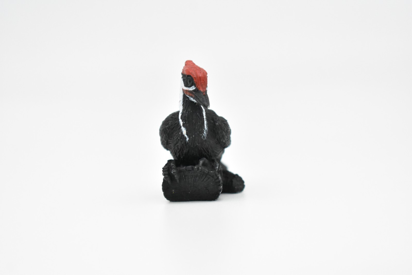 Woodpecker, Pileated, Realistic Plastic Model, Hand Painted Toy 2 1/2″