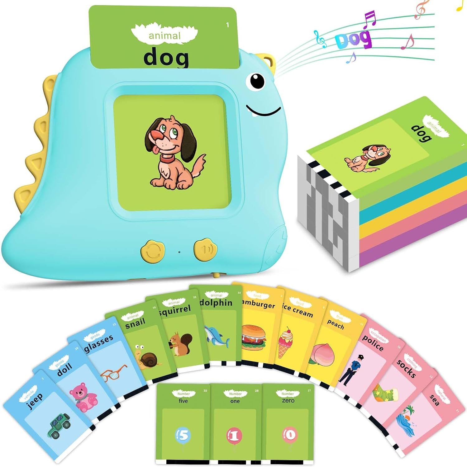 Interactive Flash Cards for Toddlers, Educational Autism Sensory Learning Toys