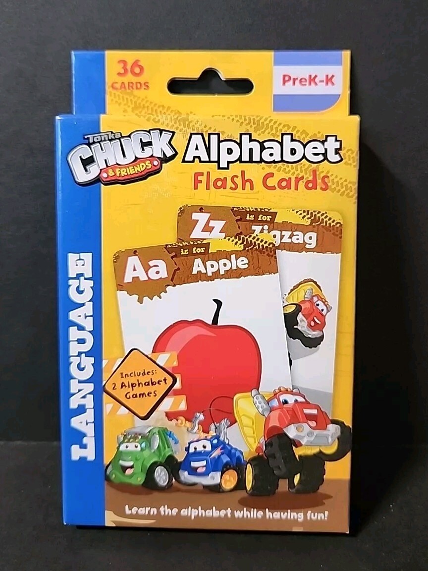 Tonka Chuck & Friends Alphabet/Numbers Learning Flash Cards PreK-K