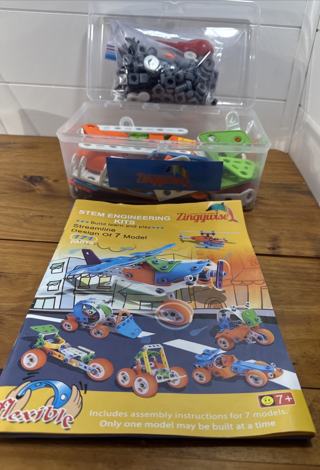 STEM 7-in-1 Engineering Building Kit Zingywise Construction Learning Toy