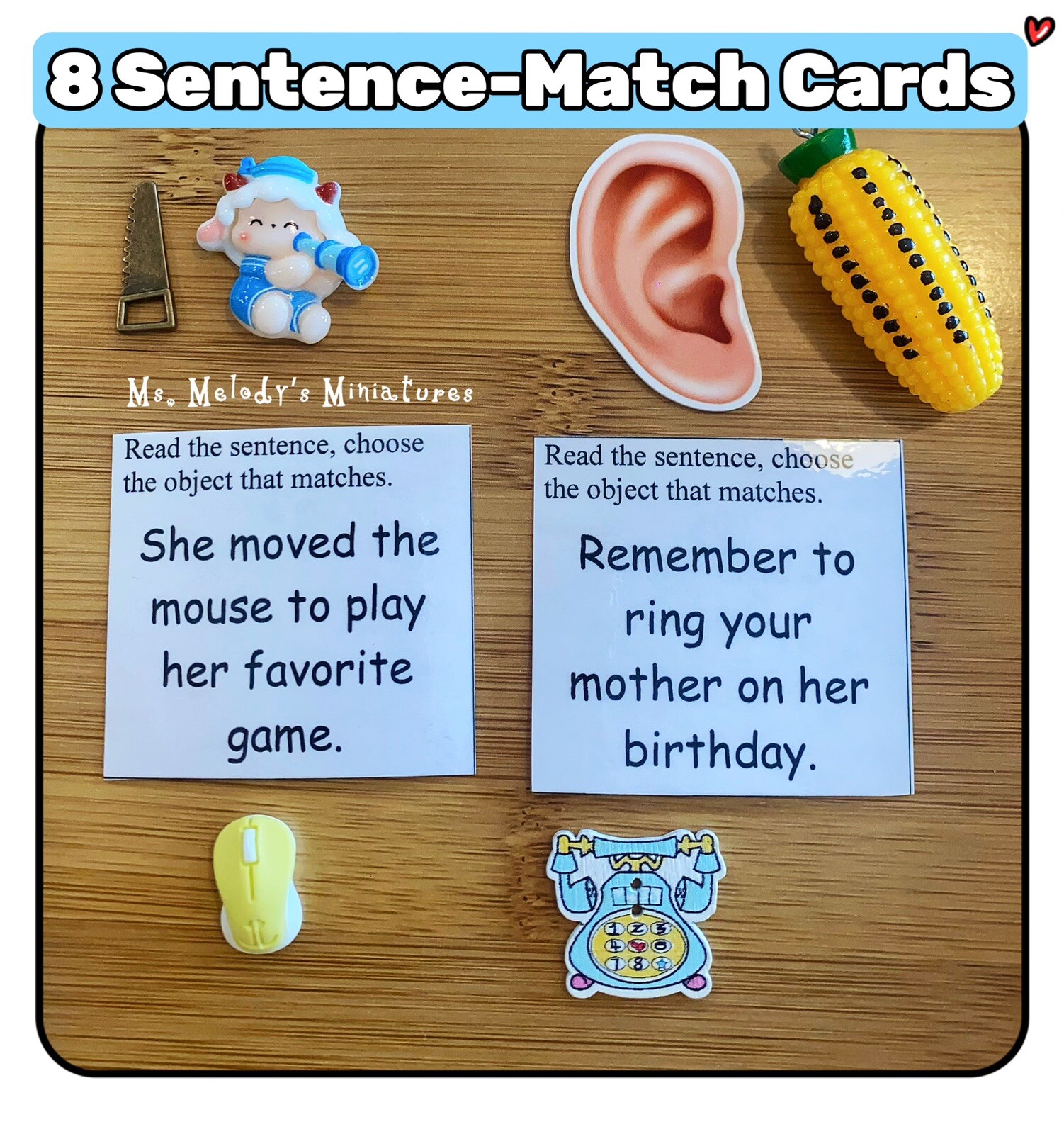 Multiple Meaning Words Homonym Semantic Mini Objects Vocabulary Spelling SLP