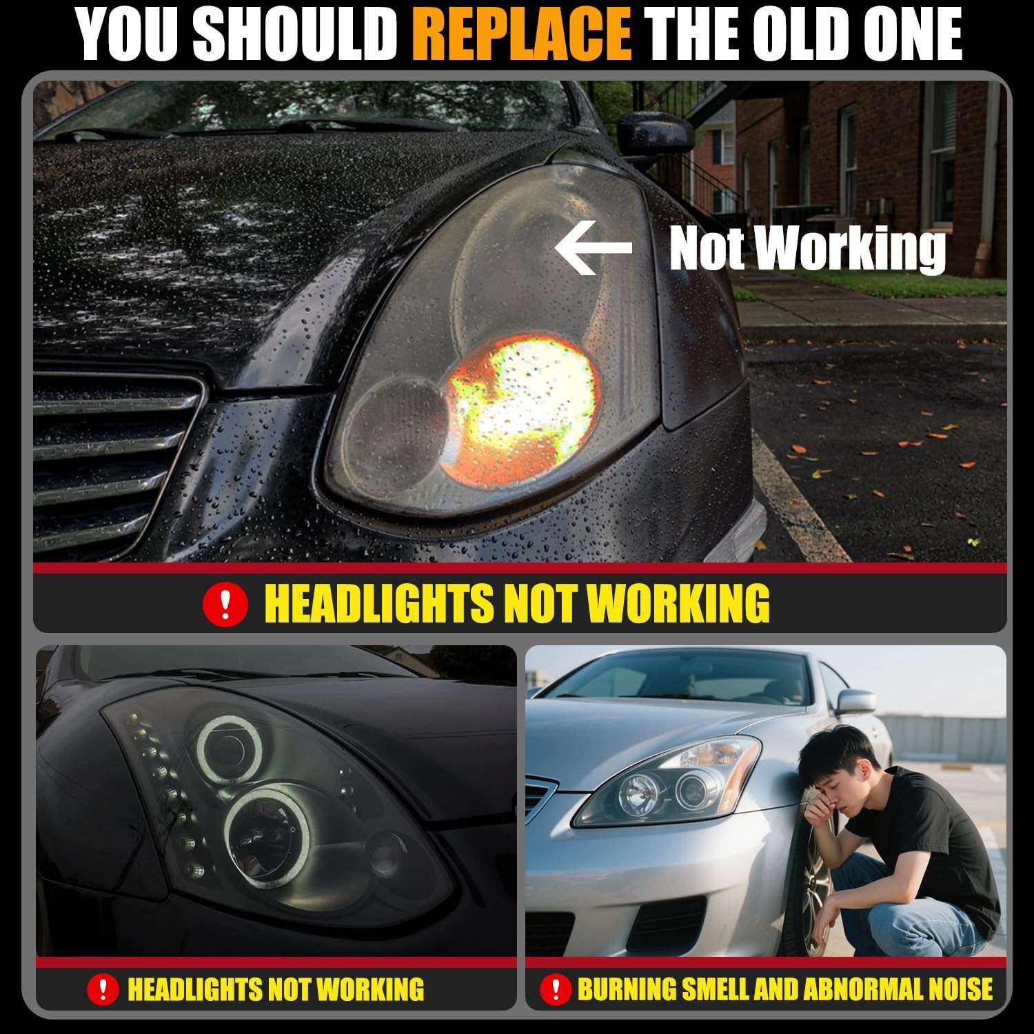 RANSOTO Xenon HID Headlight Ballast Compatible with Nissan 350z 370z Altima Mura