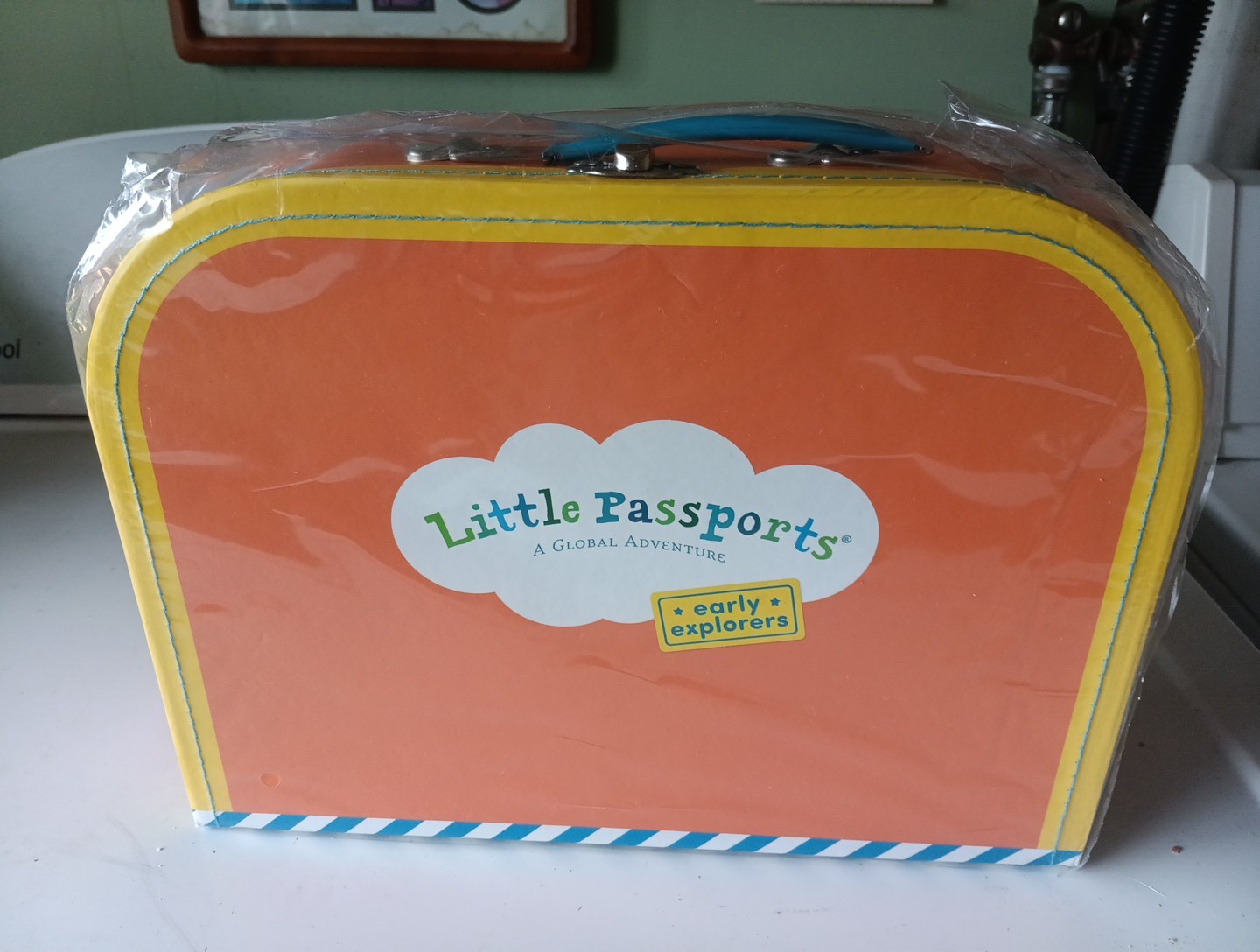 Little Passports Global Adventure Suitcase Stickers Game Early Explorers Kit Box
