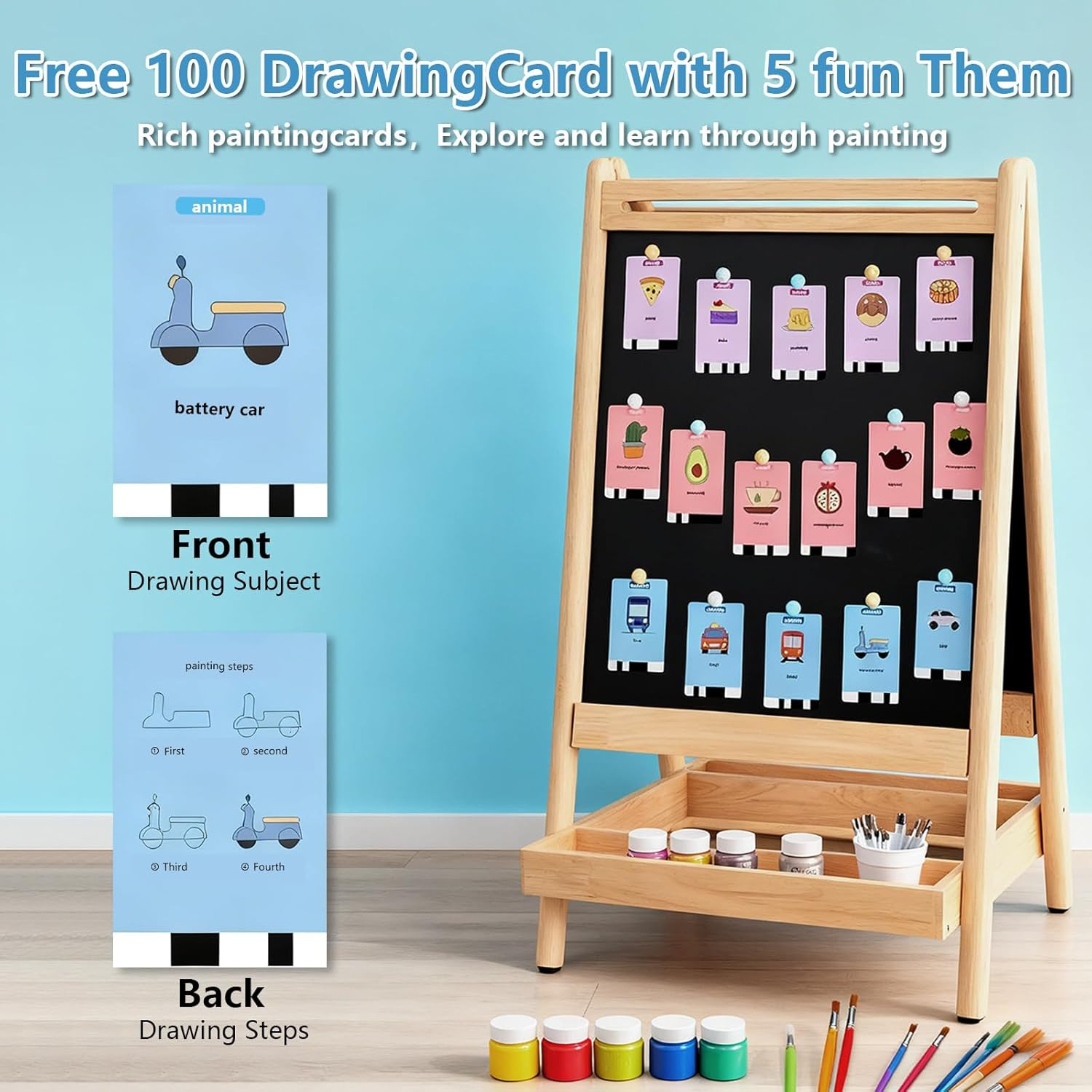 Drawing Robot for Kids, with 100 Design Templates & 12 Color Pens,Voice-Guided P