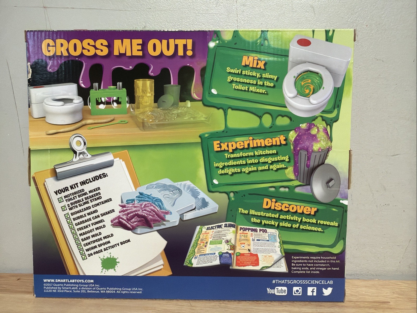 Smartlab That’s Gross Science Lab Experiments Learning Toy New