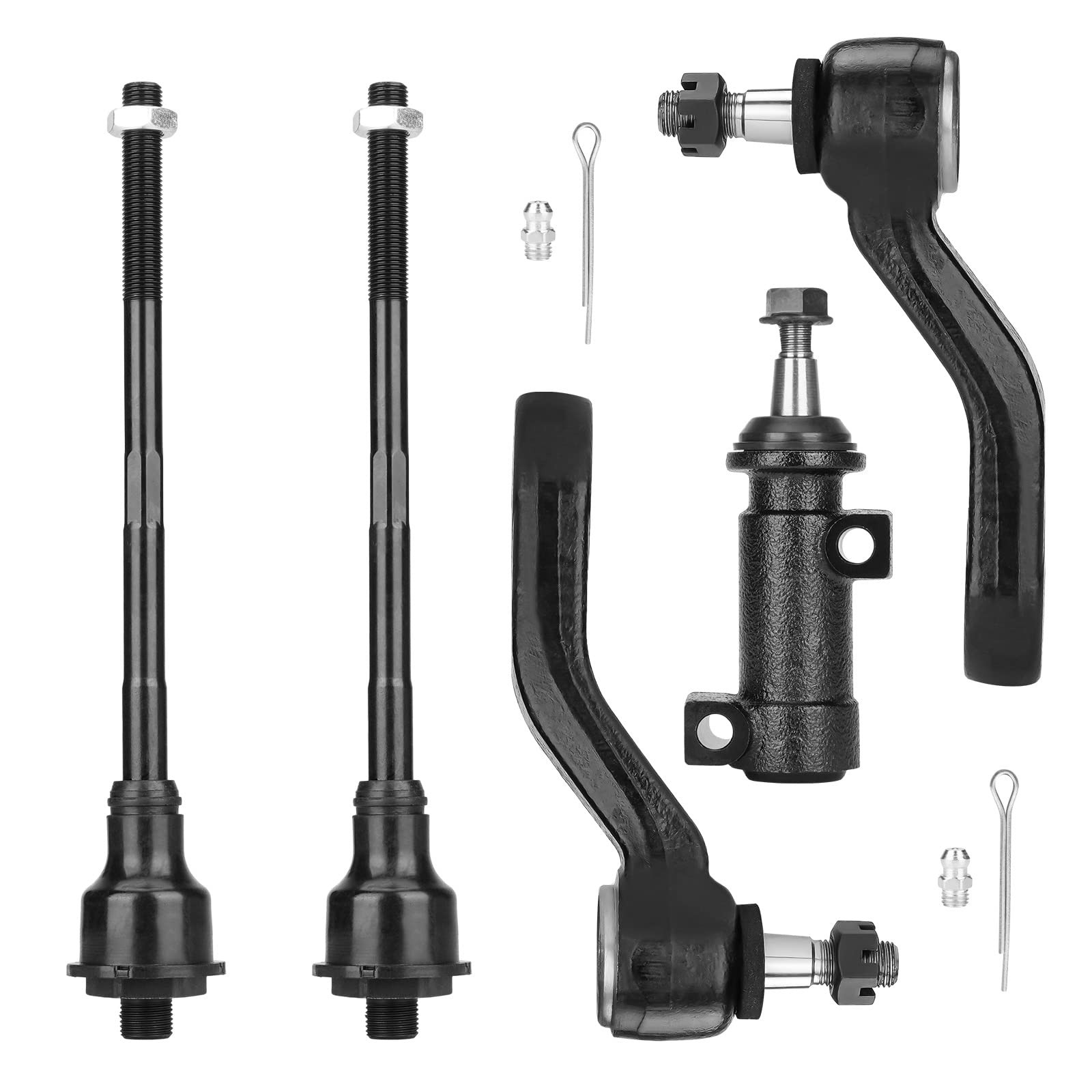 4WD Front Upper Control Arms Ball Joints Suspension Kit Fit for 13 pcs, Black
