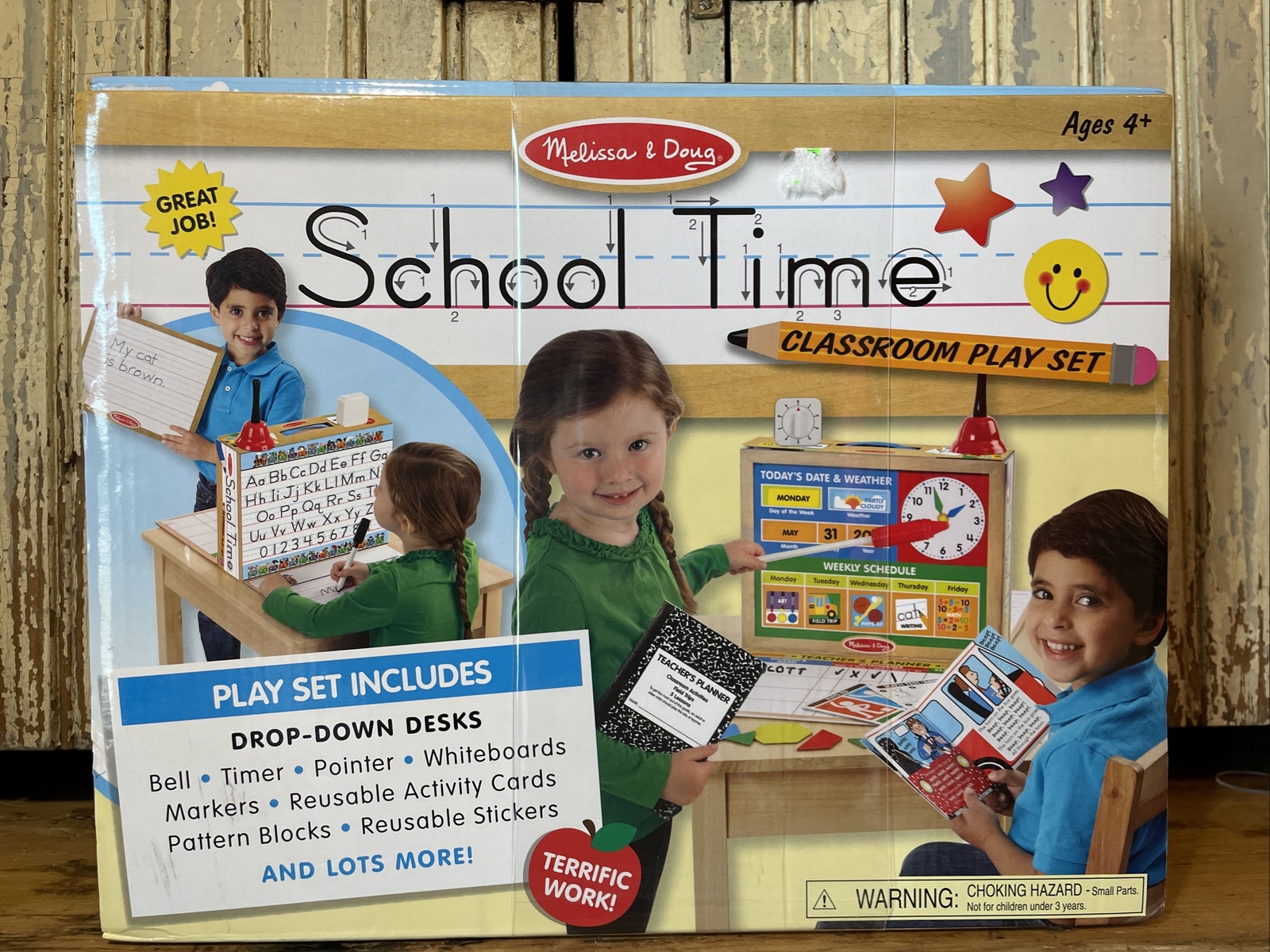 Classroom Play Set Game Melissa and Doug School Time Pretend Play Educational