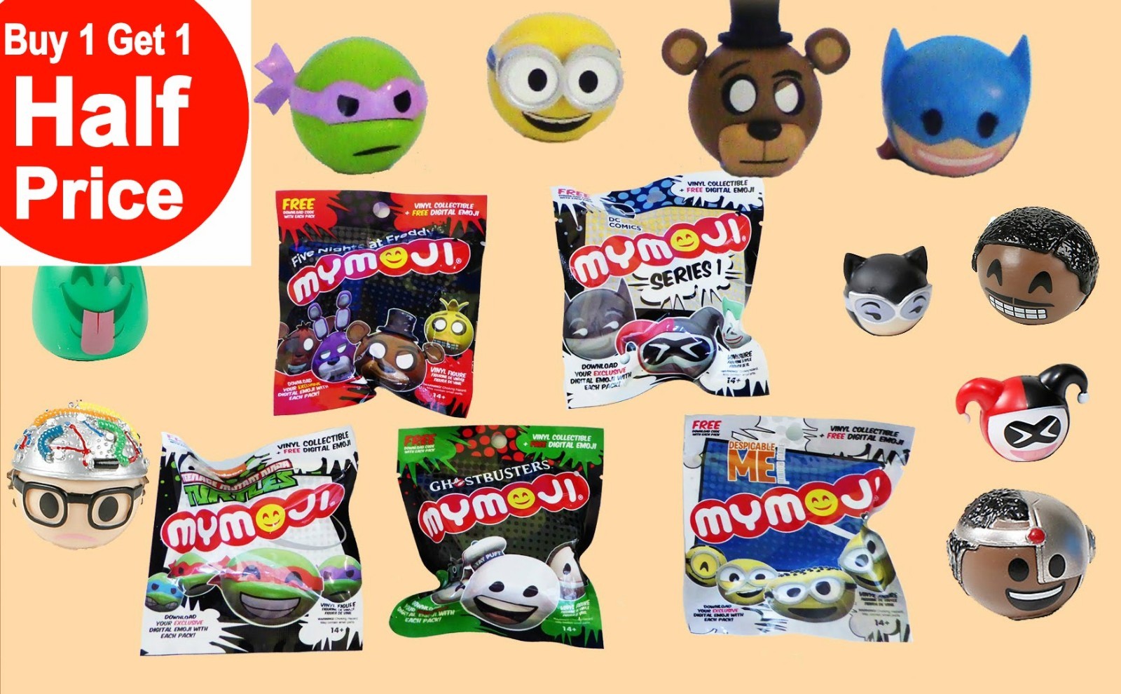 Buy 1 Get 1 50% OFF MyMoji Blind Bags