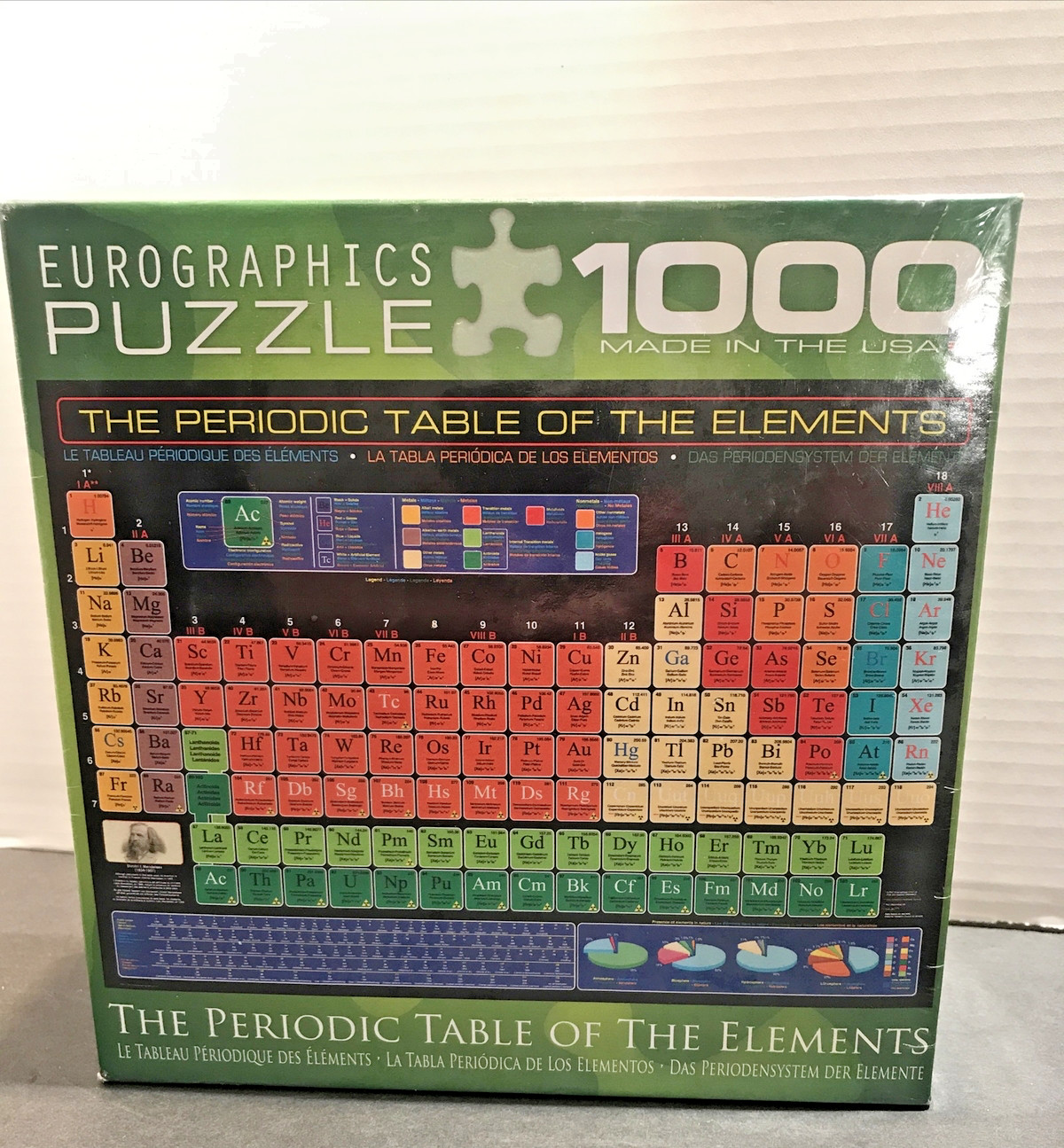 NEW Periodic Table of the Elements Eurographics Jigsaw Puzzle 1000 Pc Sealed