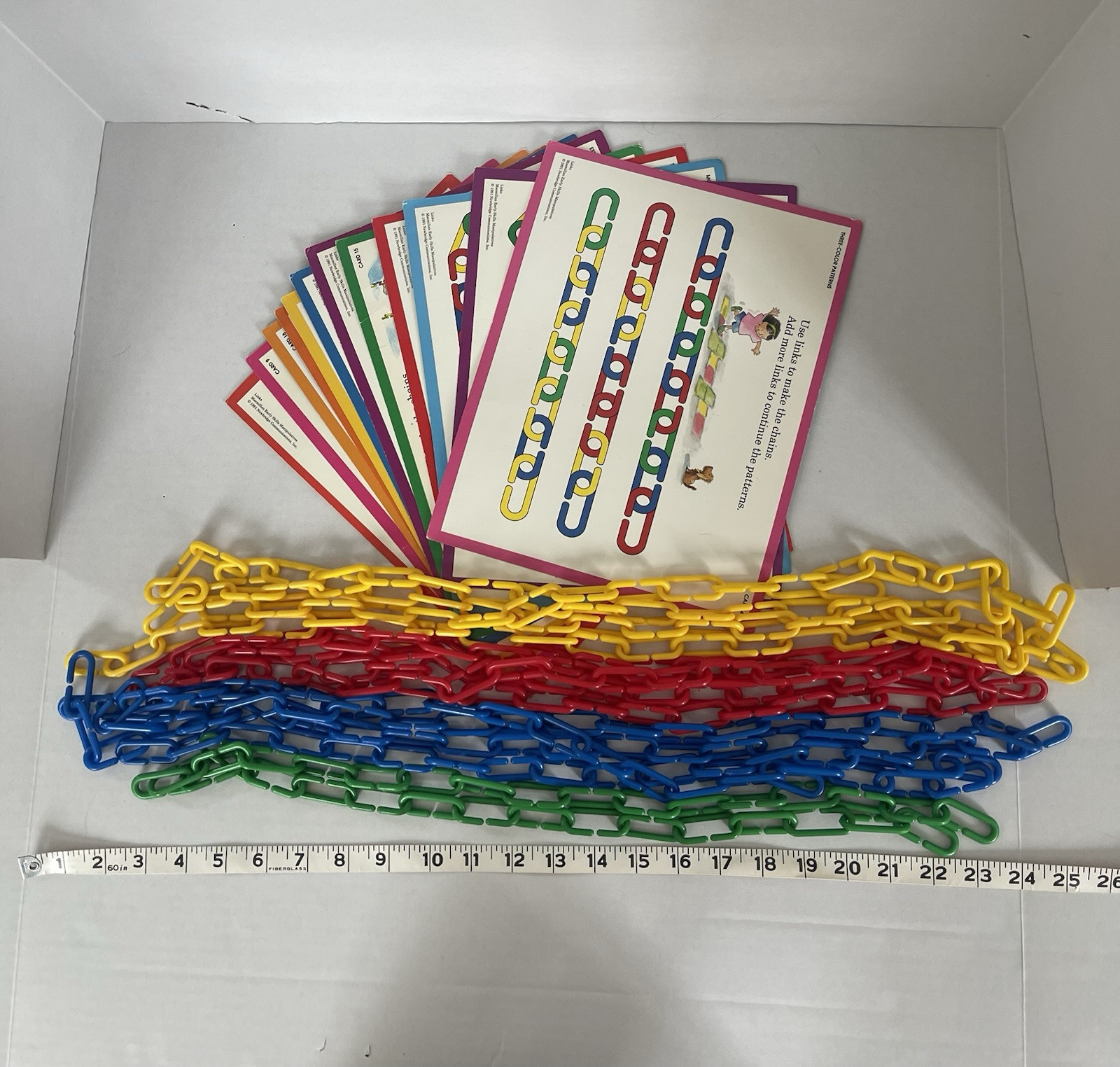 Vintage 1991 Macmillan Early Skills Manipulative Links Learning Resources
