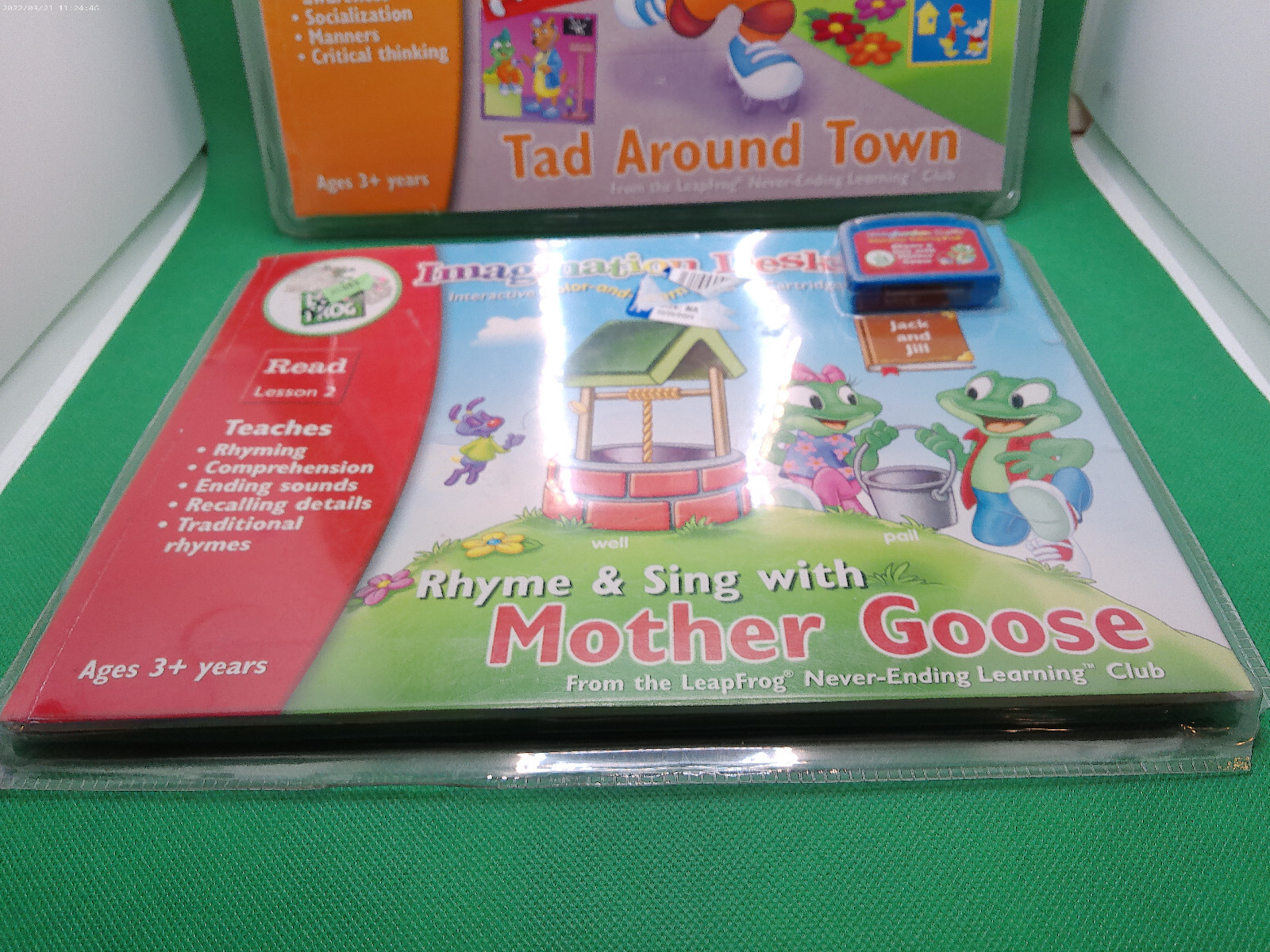 Leap Frog Leap Pad Imagination Desk Tad Around Town Rhyme Sing Mother Goose lot