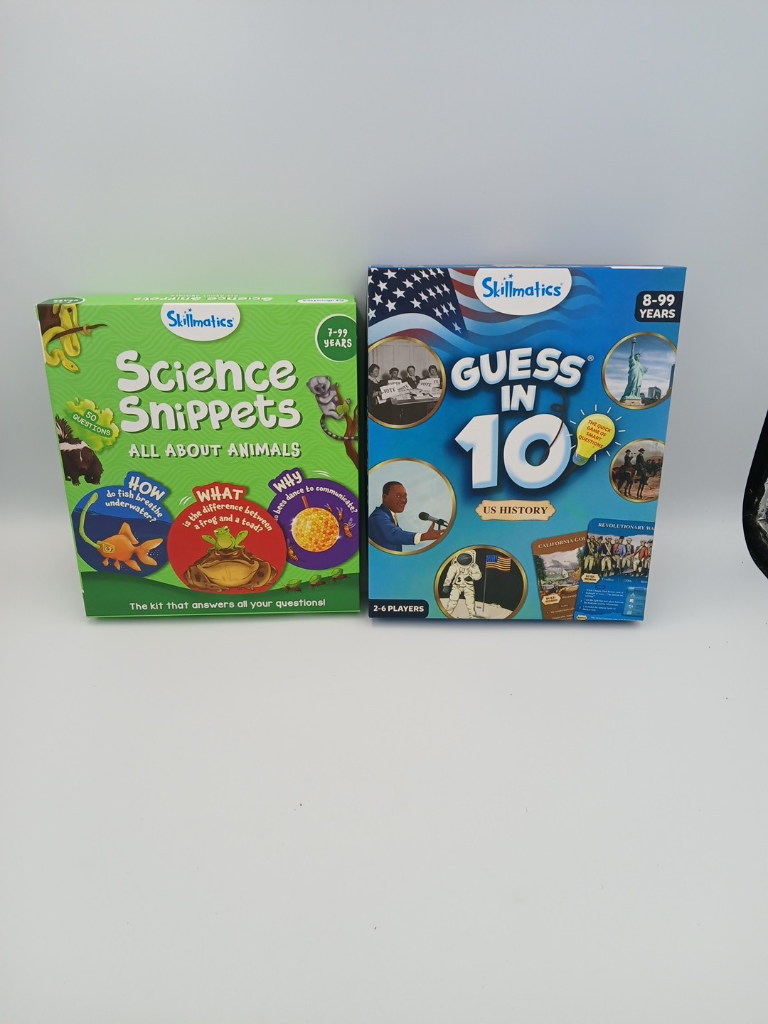 Skillmatics Card Games For Kids – Guess In 10 US History & Science Snippets