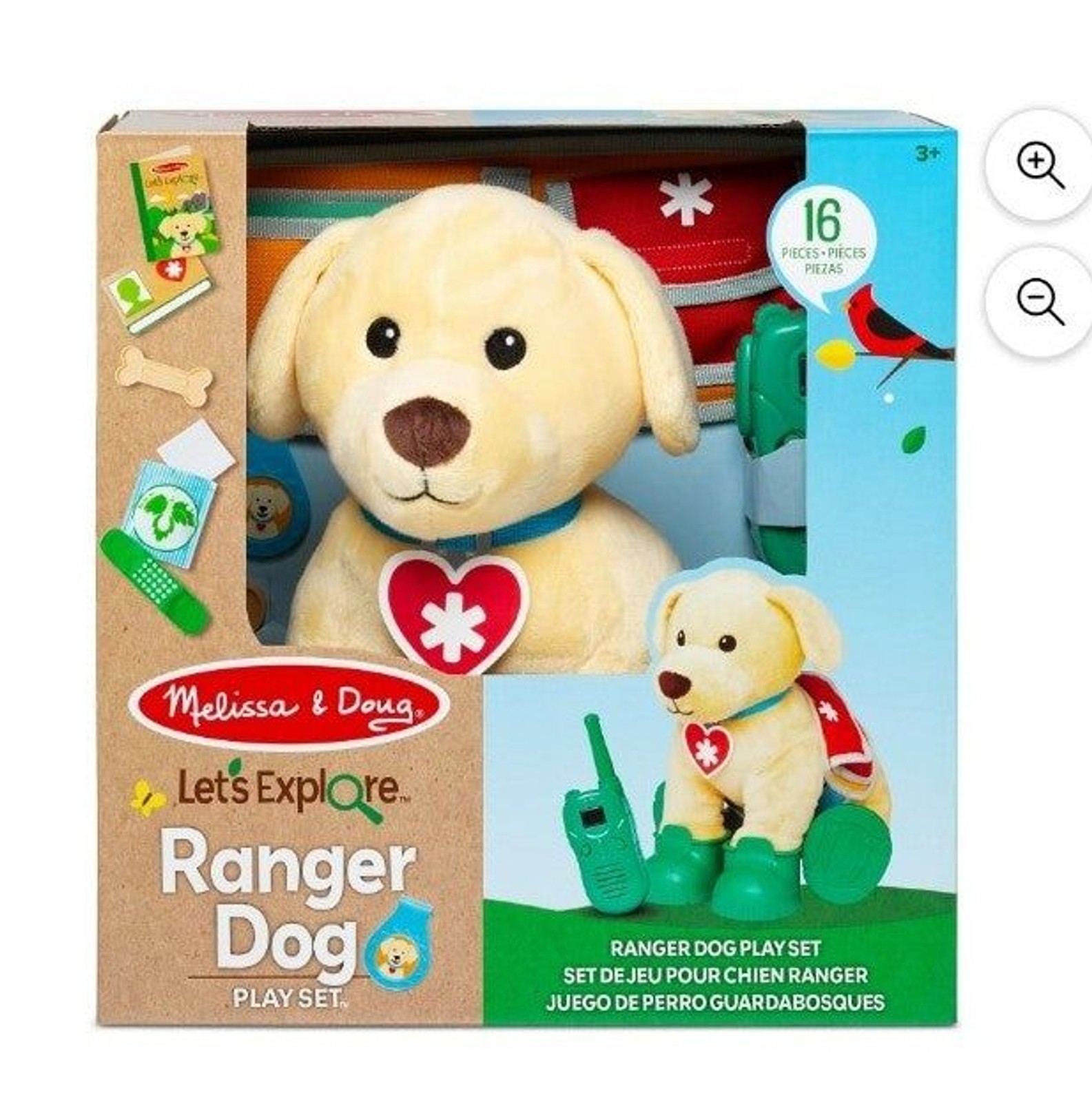 Melissa & Doug Let’s Explore Ranger Dog Plush with Search and Rescue Gear
