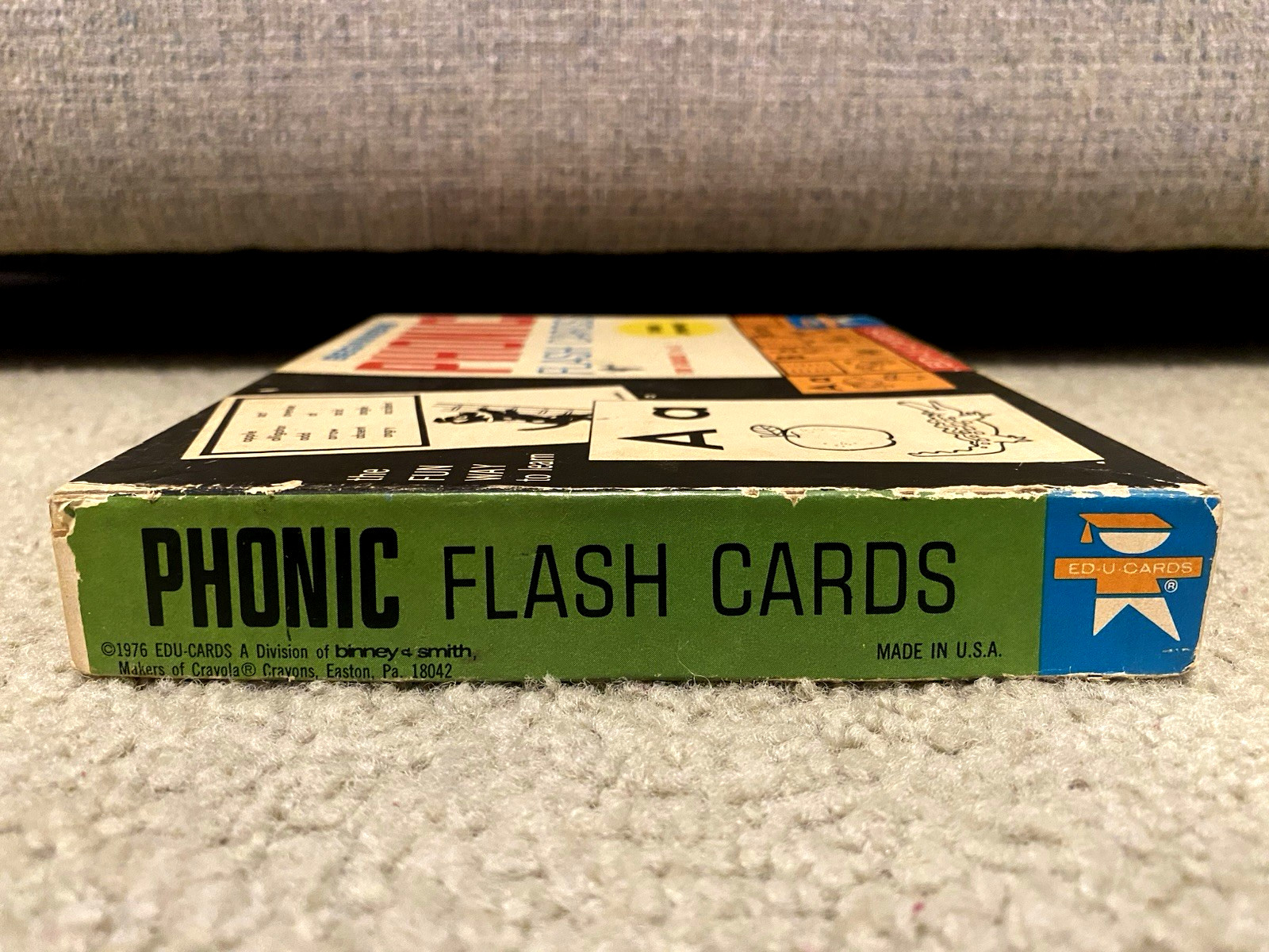 VINTAGE 1976 BEGINNERS PHONIC FLASH CARDS LEARNING ENGLISH GRADE 1-3 FLASHCARDS