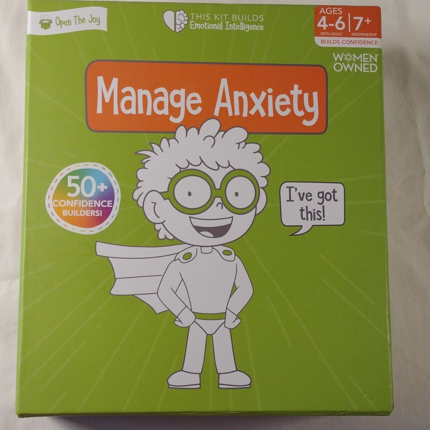 Manage Anxiety Open The Joy 50+ Confidence Builder Emotional Intelligence Kit
