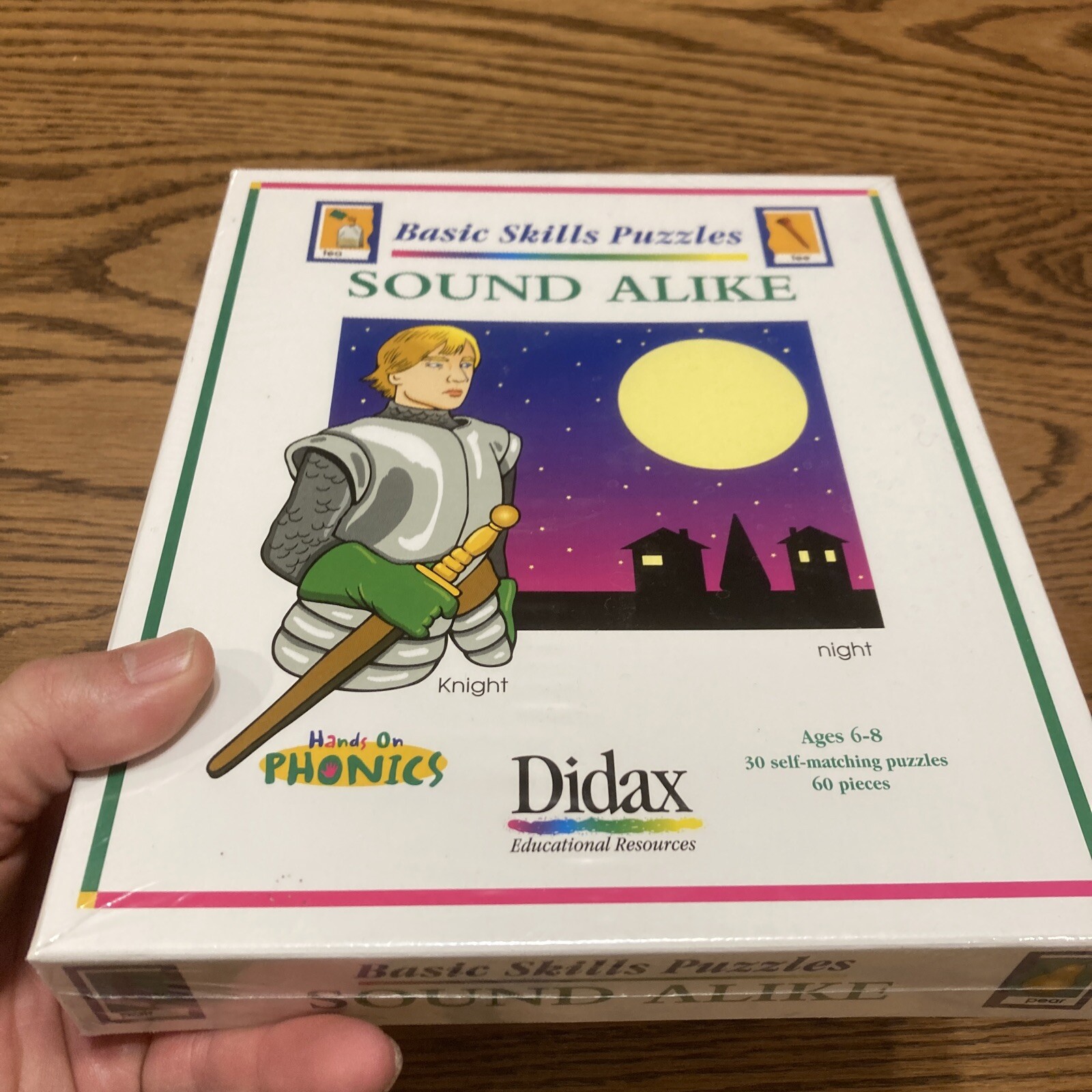 Didax Basic Skills Puzzles – Sound Alike – Hands On Phonics NEW SEALED IN BOX.