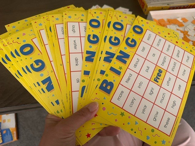 Bingo Sight Word Challenges game- Ages 5+ Frank Schaffer Publications