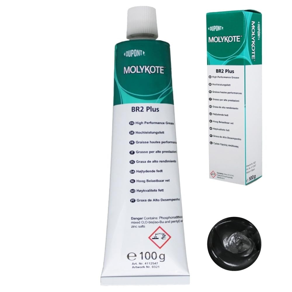 Dow Corning Molykote BR-2 plus High-Performance Grease NLGI-2 Black 100G / 3.5 O