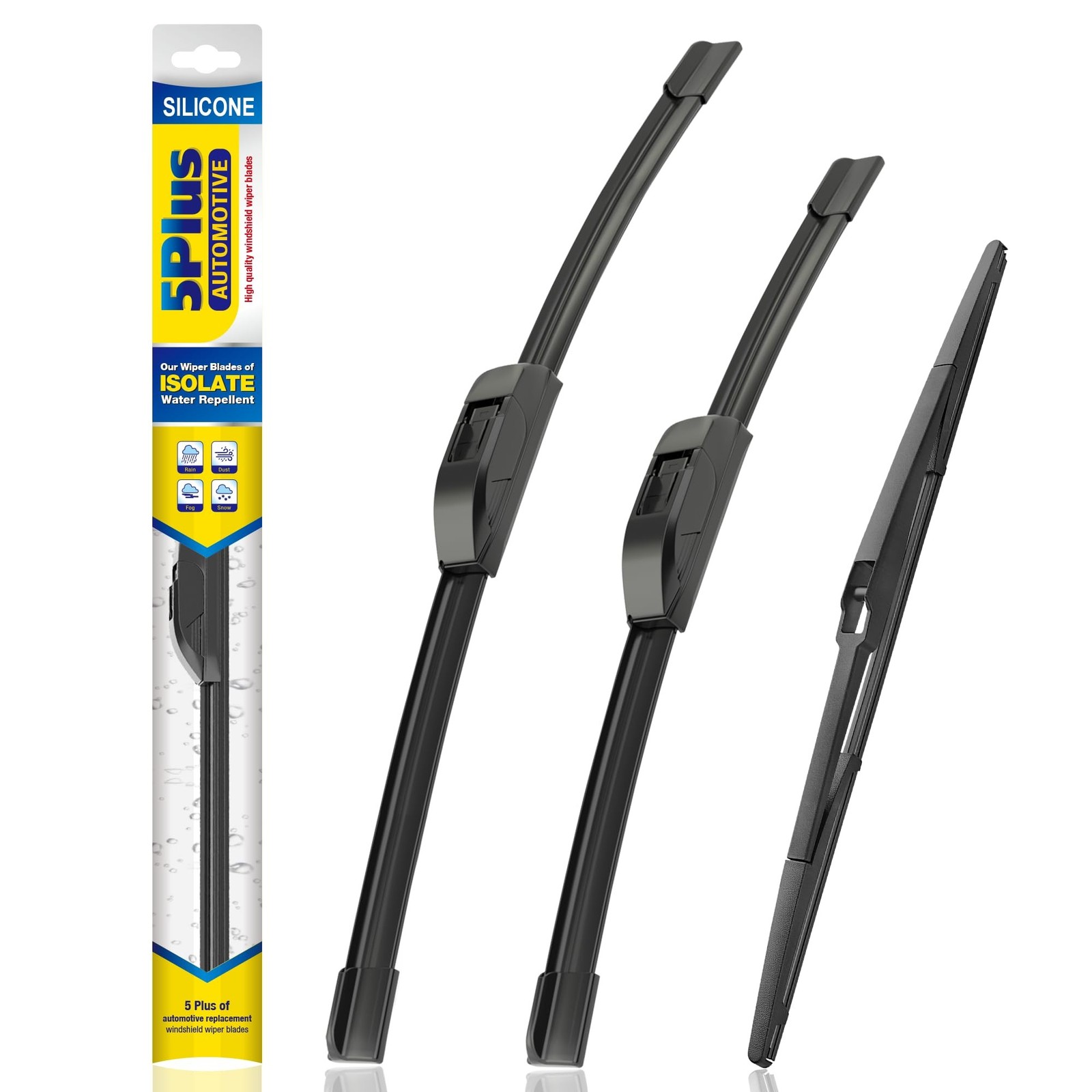 5 PLUS® Silicone Windshield Wipers Replacement for 2004 2005 2006 2007 2008
