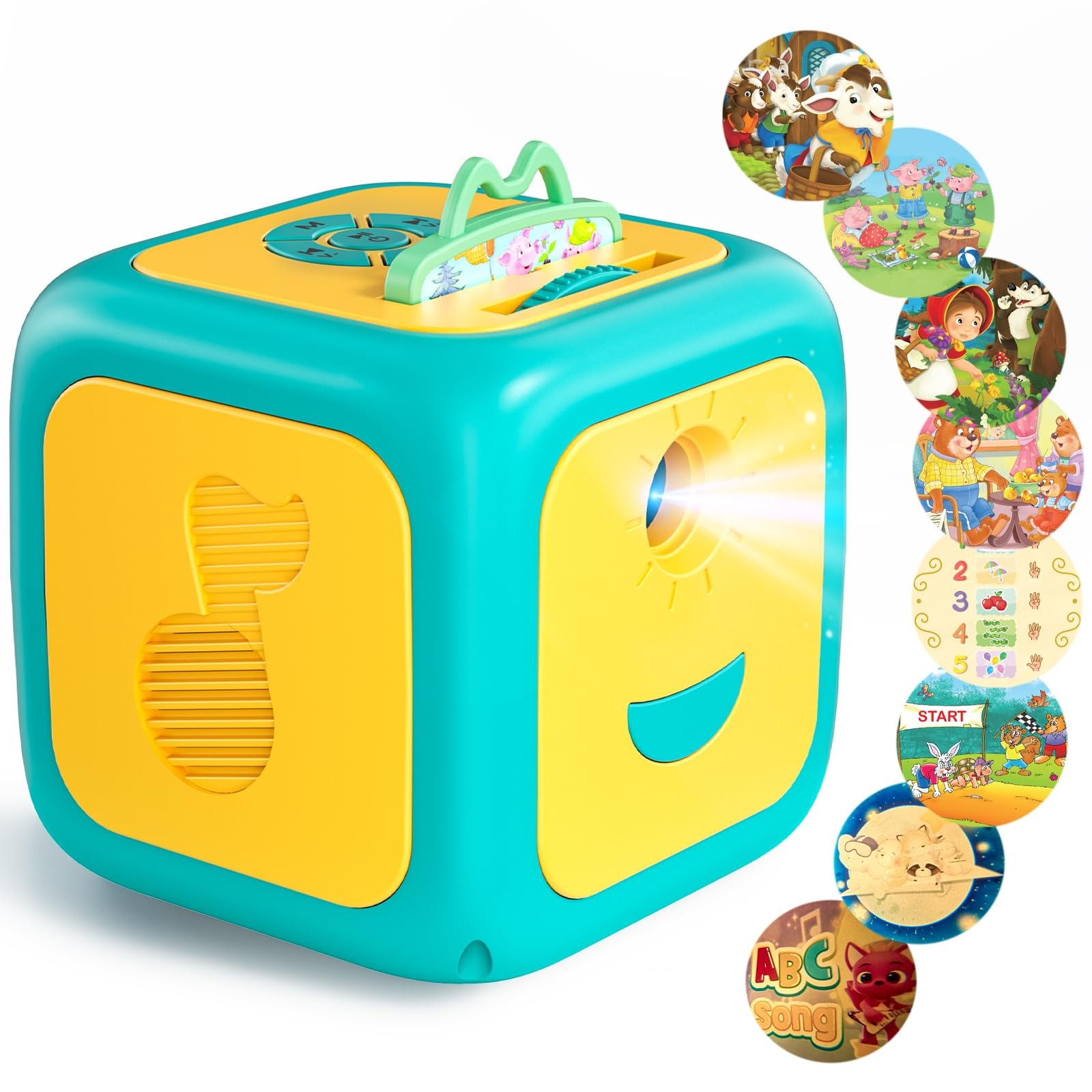 Vmiya Kids Story Projector for Toddlers, Dream Machine Small, Yellow