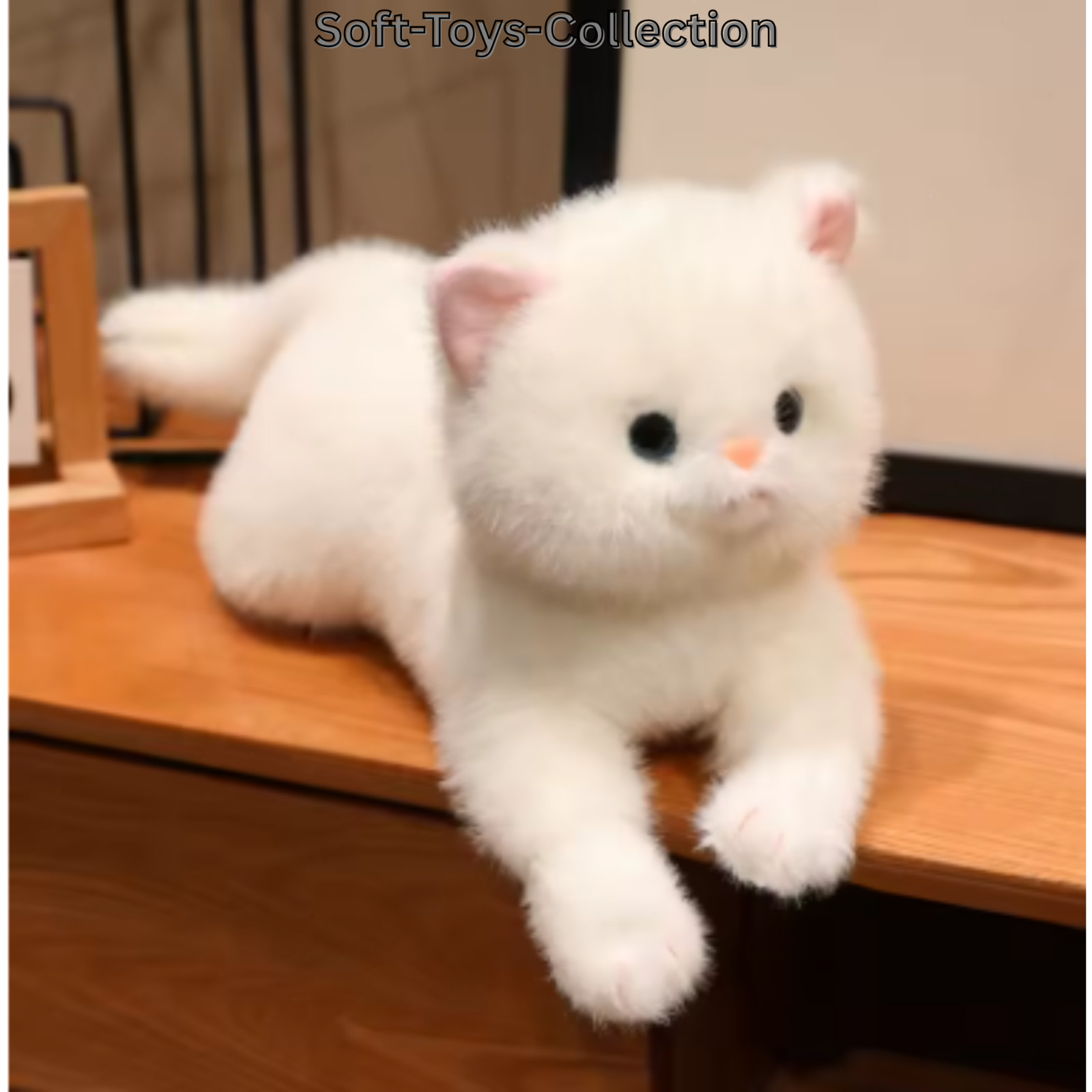 12in Realistic Cat Plush Toy Soft Stuffed Animal Kitty Kids Gift