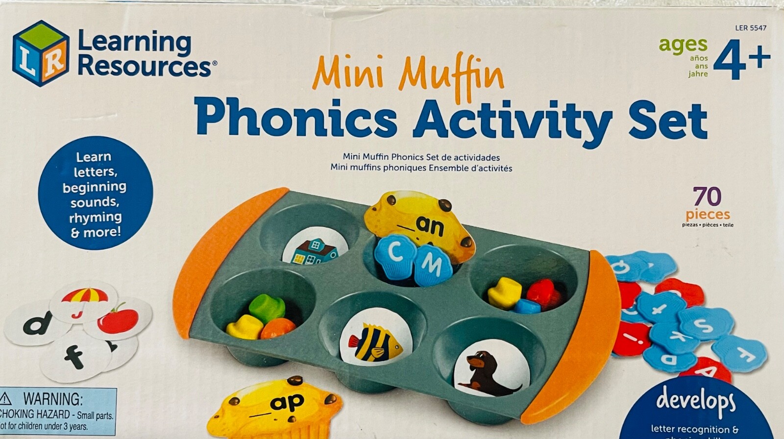 Learning Resources Mini Muffin Phonics Activity Set ABC Learning Preschool Toys