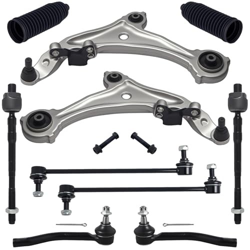 TUCAREST 10Pcs Suspension Kit Fit For 2009-2014 Ni-ssan Murano, 2 Front Lower Co