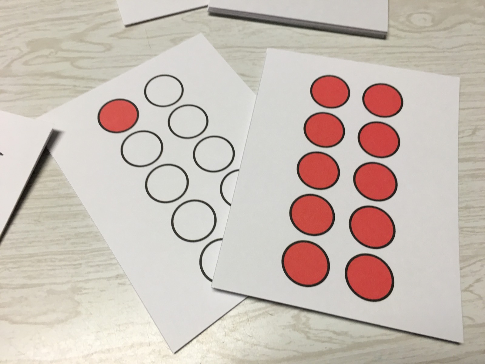 Ladybug Numbers 4 ways – Math -Laminated Cards Set Counting. 1-10
