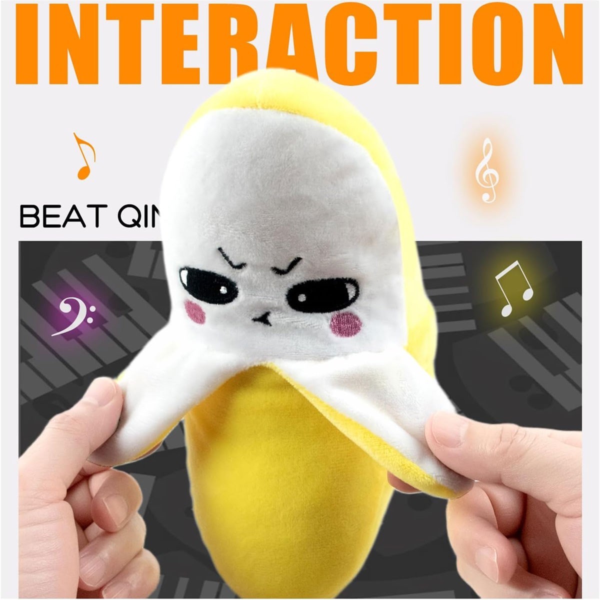 Fruit Musical Dooll Sensing Beat Plush Toys Electric Plush Toy US