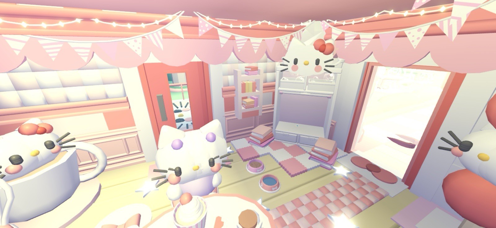 Hello Kitty Themed Cafe❤️Glitch Build House ❤️ Adopt Me Home