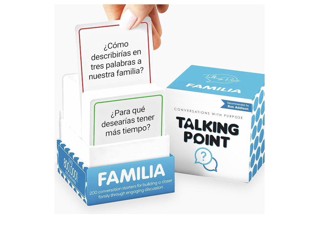 200 Family Conversation Cards Familia en español connect with family game