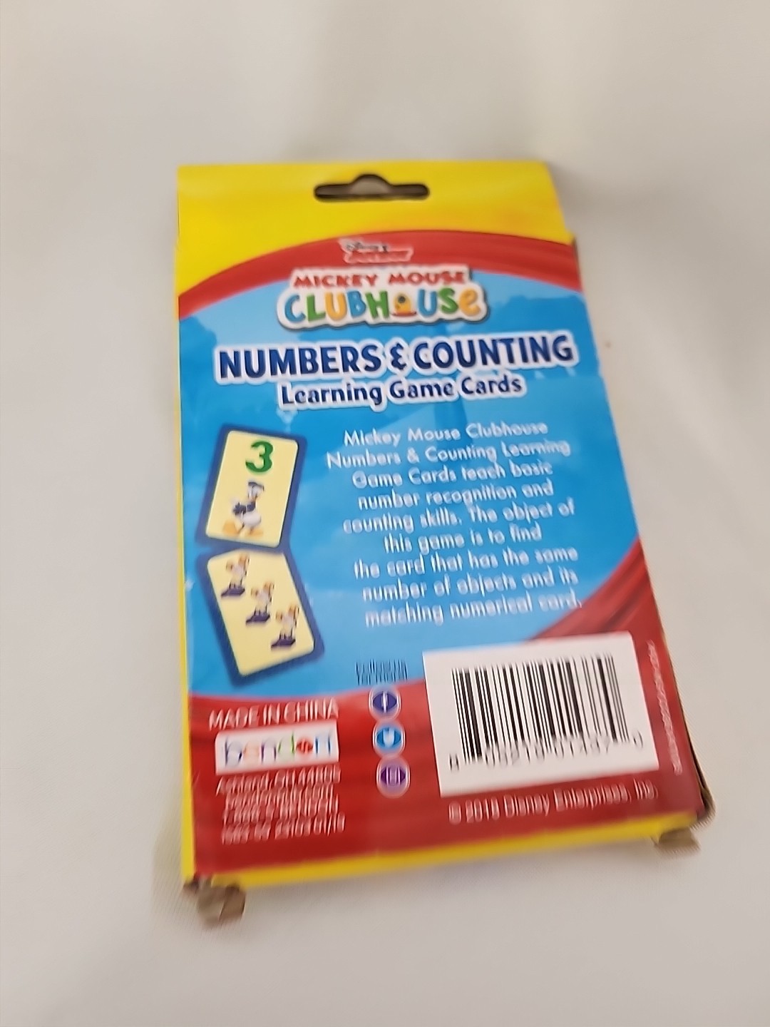 DISNEY MICKEY MOUSE FLASH CARDS NUMBERS & Counting