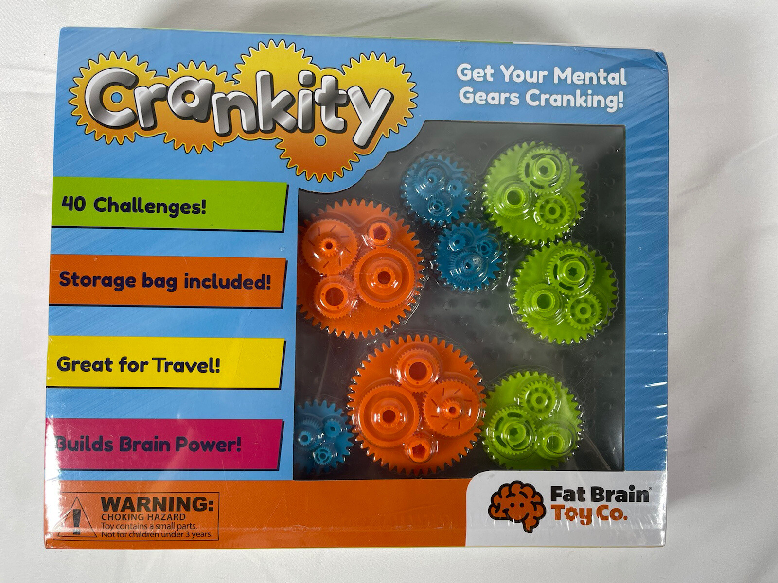 Fat Brain Toys Crankity Brainteaser Puzzles 40 Challenges Travel Games Ages 6 +