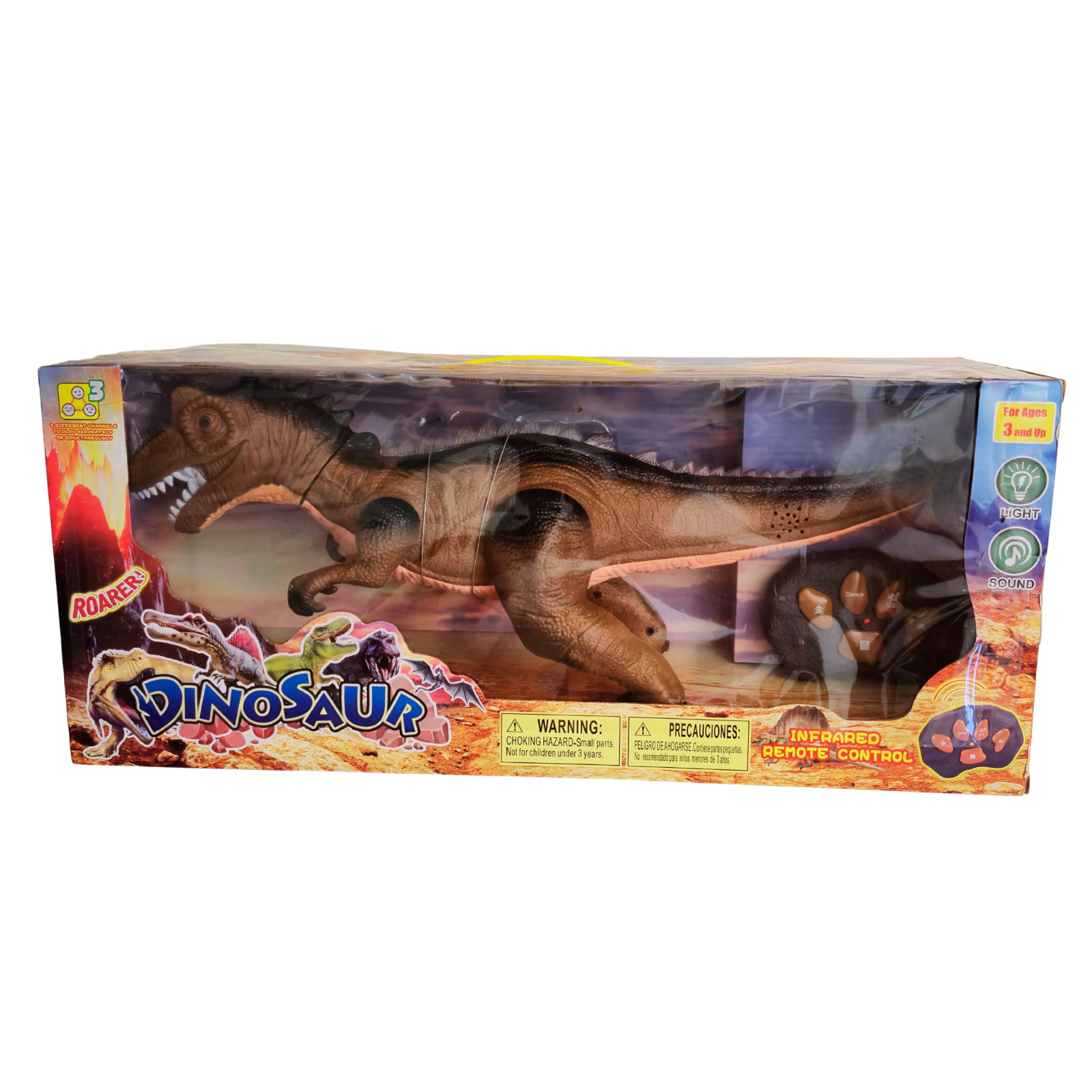 Remote Control Dinosaur Infrared Dino Waking Roaring 3+