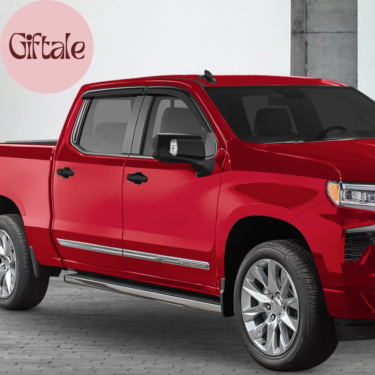 Tape-On Extra Durable Rain Guards for Trucks Chevrolet (Chevy) Silverado/Gmc Sie