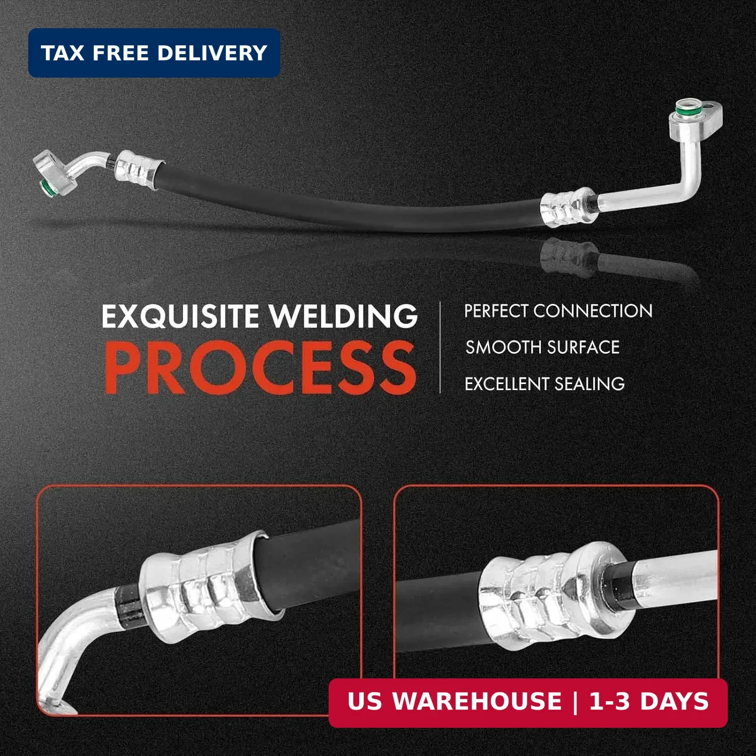 A-Premium A/C Discharge Line Hose Assembly Compatible with Honda Fit, 2007 2008,