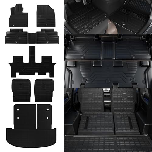 Floor Mats+Trunk Mat+2nd Backrest Mat Rongtaod Cargo Mat Compatible with